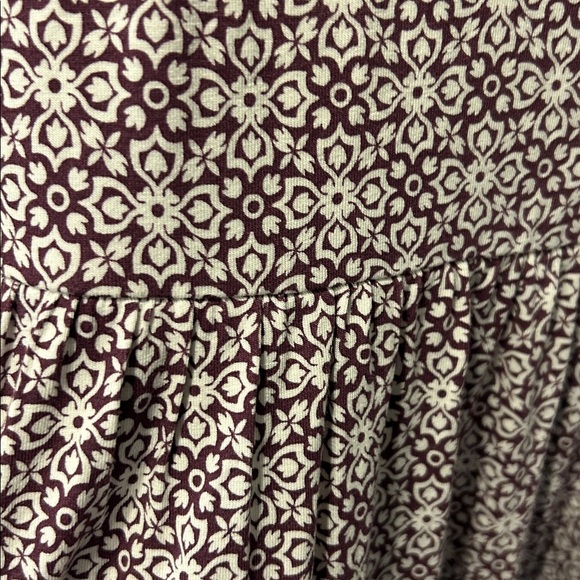Boden Smock Detail Jersey Maxi Dress Berry Floret Tile - Picture 8 of 13